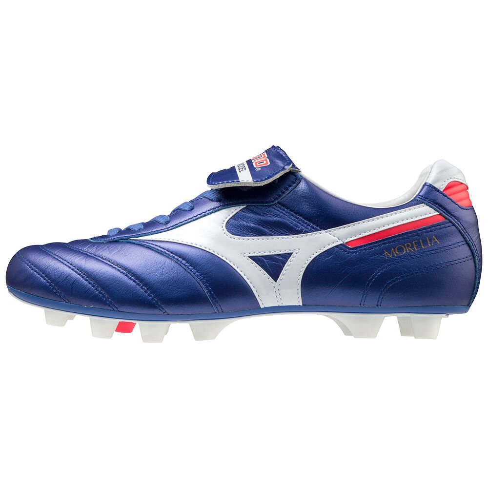 Scarpe Calcio Mizuno Morelia II Japan Donna - Blu/Bianche - 73819-CQEG